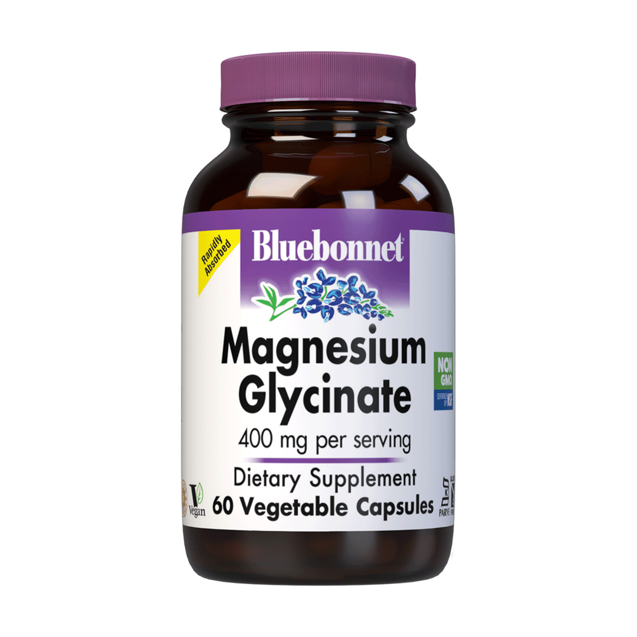 Магній гліцинат Bluebonnet Nutrition Magnesium Glycinate 400 мг, 60 капсул