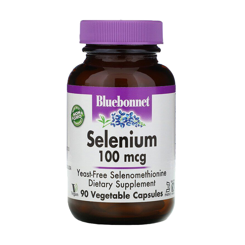 Селен Bluebonnet Nutrition Selenium 100 мкг, 90 капсул